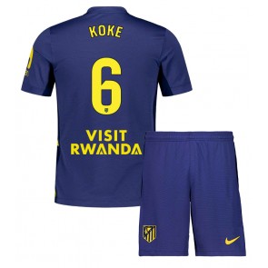 Atletico Madrid Koke #6 Borta Kläder Barn 2025-26 Kortärmad (+ Korta byxor)
